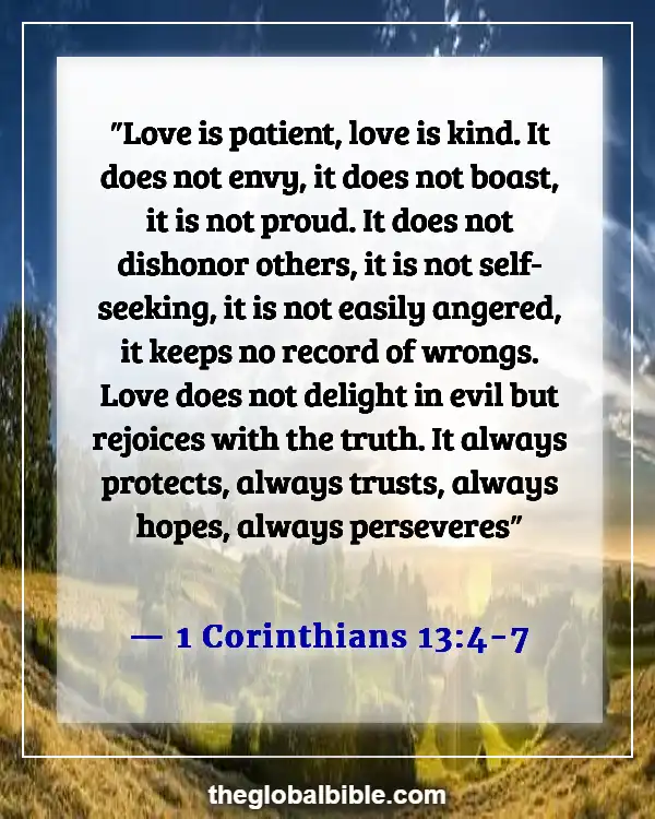 Bible Verses About Finding And Choosing A Good Woman (1 Corinthians 13:4-7)