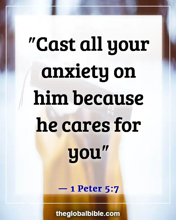 Bible Verses About Overthinking in Relationships (1 Peter 5:7)