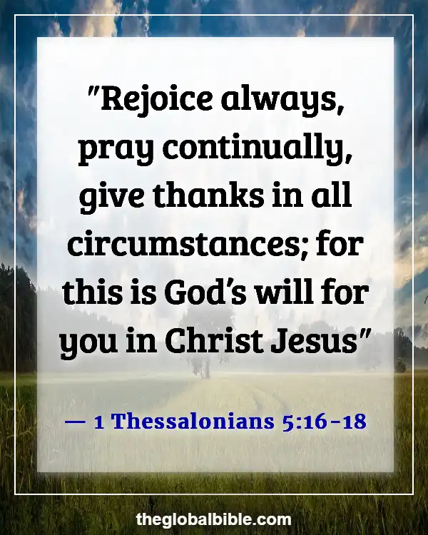 Bible Verse About Waiting on God’s Timing (1 Thessalonians 5:16-18)