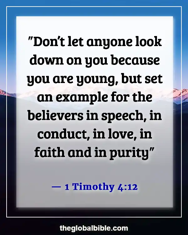 Bible Verses About Protecting Your Eyes and Ears (1 Timothy 4:12)