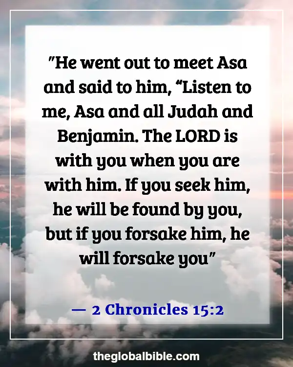 Bible Verse When God Is With You (2 Chronicles 15:2)