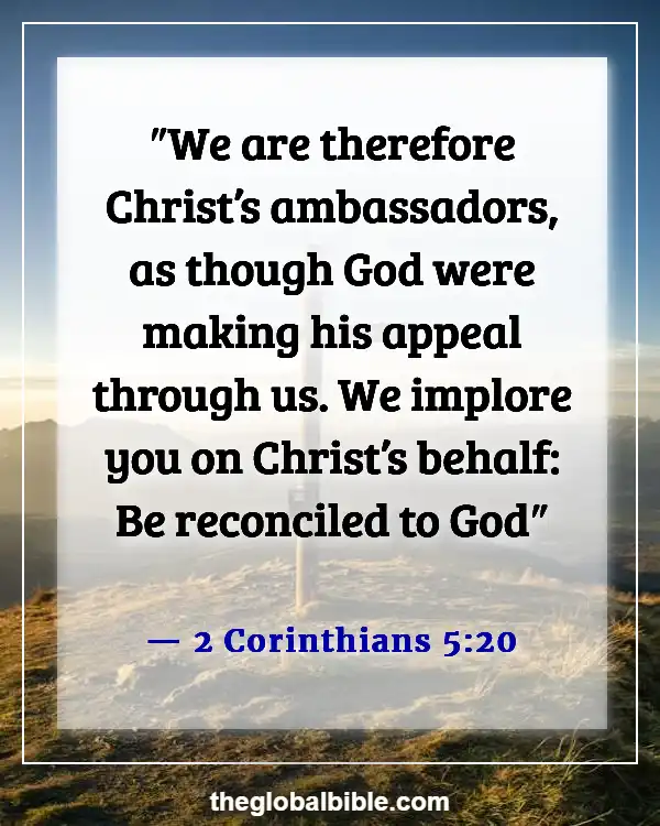Bible Verses About Leading Others to Christ (2 Corinthians 5:20)