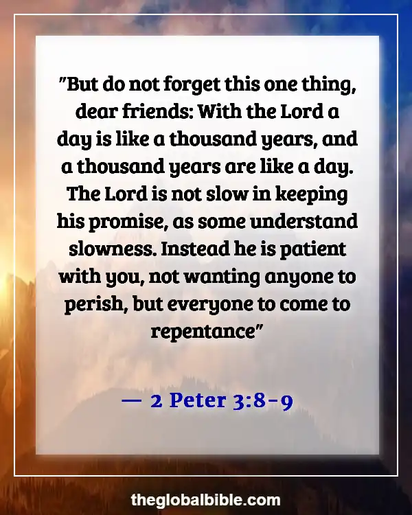 Bible Verse About Waiting on God’s Timing (2 Peter 3:8-9)