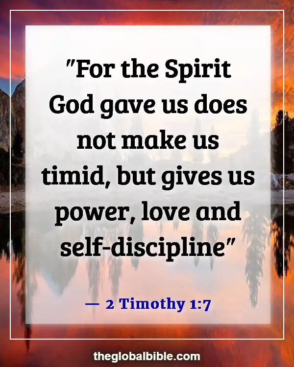 Bible Verse When God Is With You (2 Timothy 1:7)