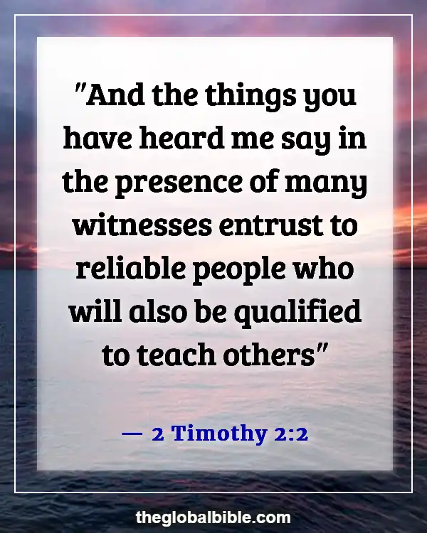 Bible Verses About Leading Others to Christ (2 Timothy 2:2)