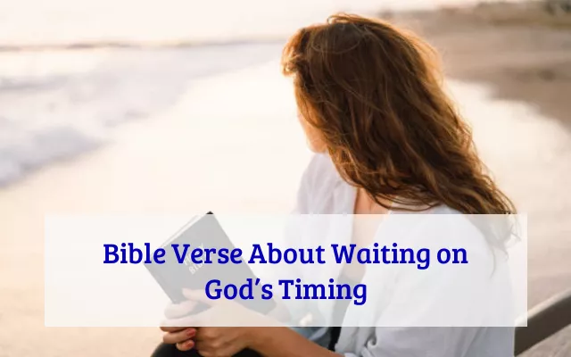 Bible Verse About Waiting on God’s Timing