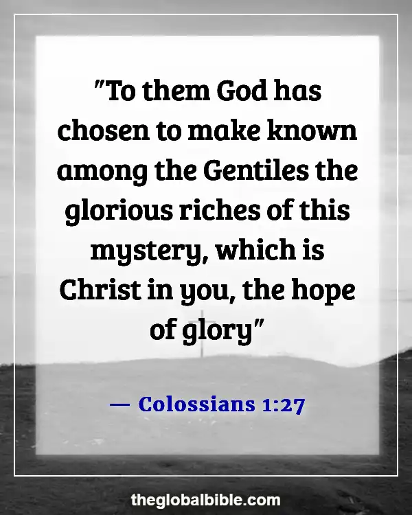 Bible Verse When God Is With You (Colossians 1:27)