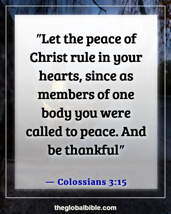 Bible Verses About Peace In The Presence Of God (Colossians 3:15)