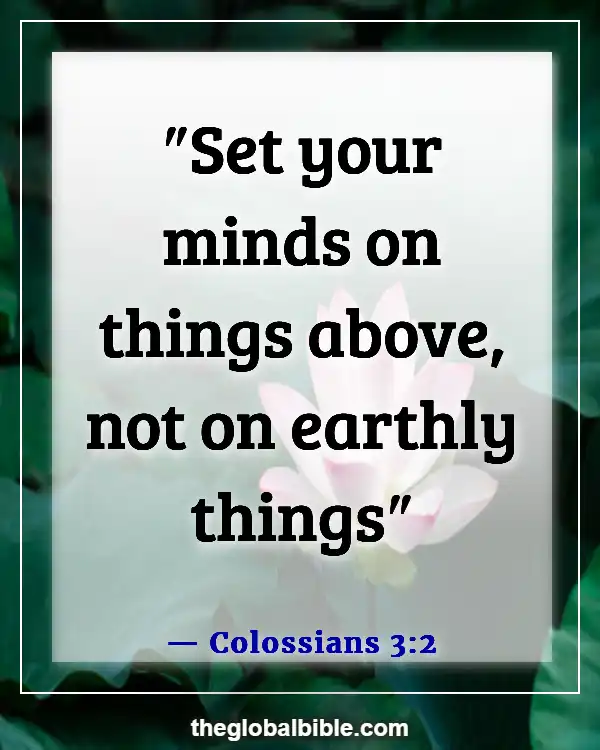 Bible Verses About Protecting Your Eyes and Ears (Colossians 3:2)