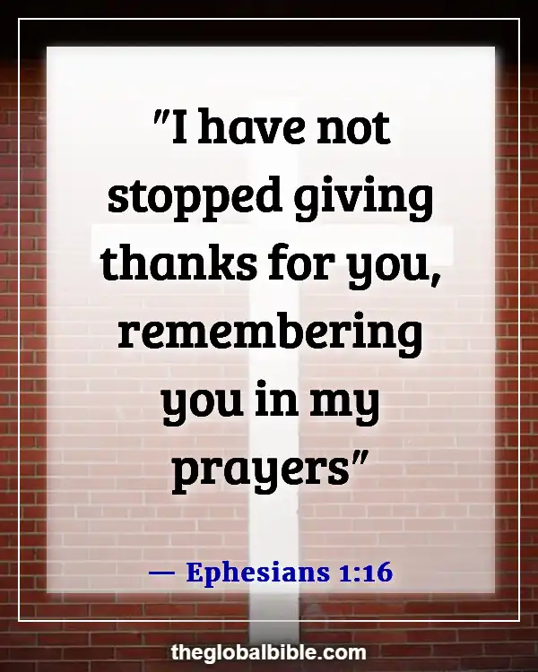 Bible Verses to Show Appreciation for a Pastor (Ephesians 1:16)