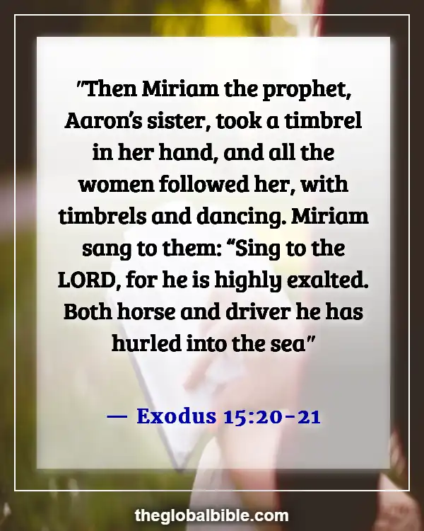 Bible Verse About Friendship Between Man and Woman (Exodus 15:20-21)