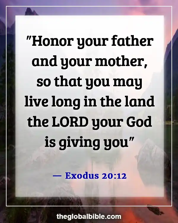 Bible Verses About Taking Care of Your Parents (Exodus 20:12)