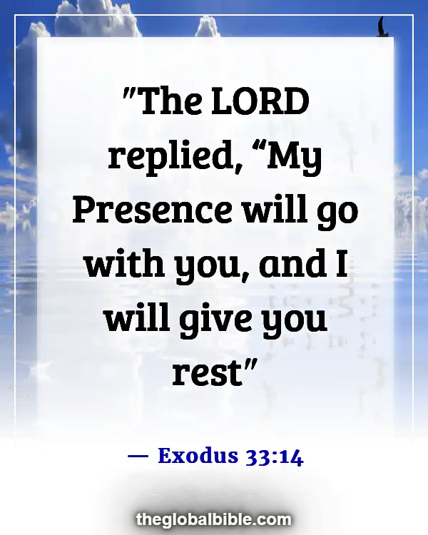 Bible Verse When God Is With You (Exodus 33:14)