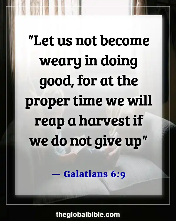 Bible Verses About Waiting on God to Answer Prayer (Galatians 6:9)