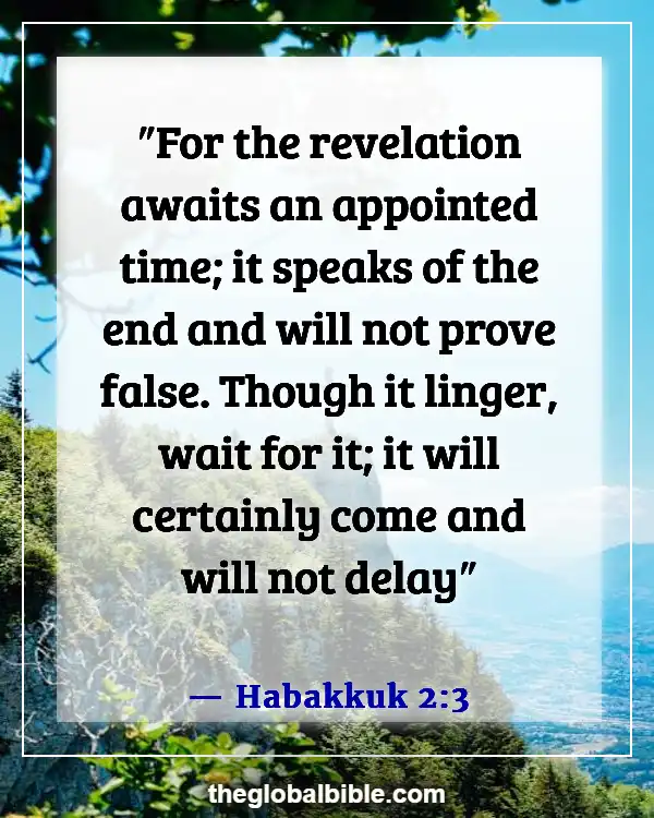 Bible Verses About Waiting on God to Answer Prayer (Habakkuk 2:3)