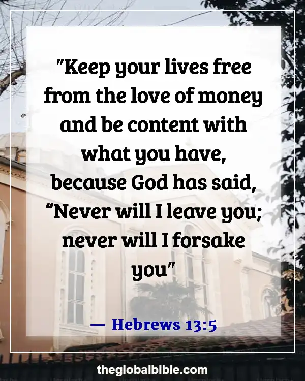 Bible Verse When God Is With You (Hebrews 13:5)