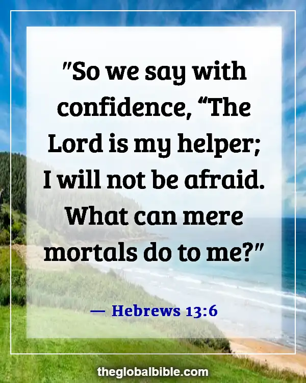 Bible Verses That Help Overcome Anxiety and Depression (Hebrews 13:6)