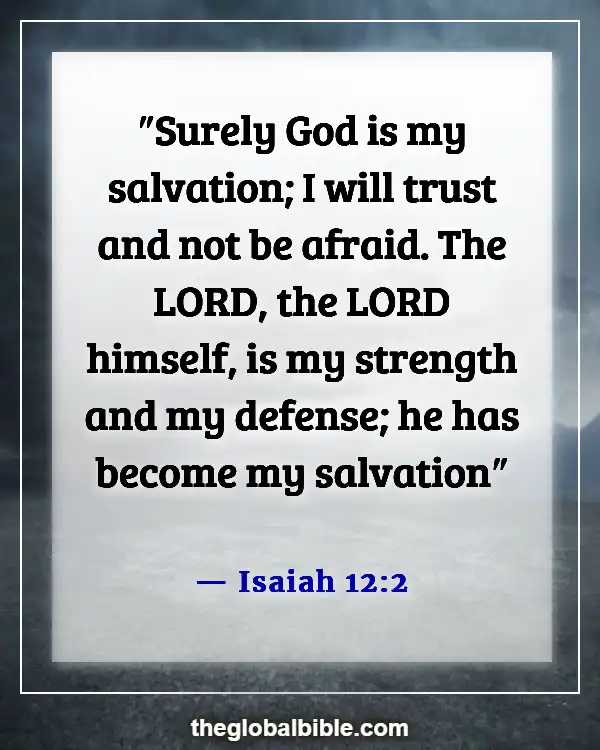 Bible Verse When God Is With You (Isaiah 12:2)