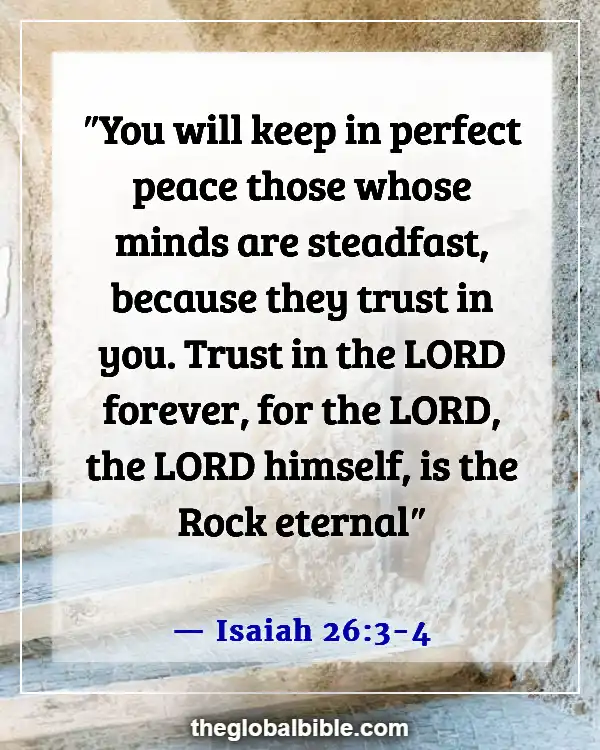 Bible Verses About Love and Trust in God (Isaiah 26:3-4)