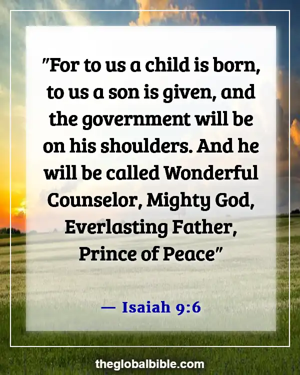 Bible Verses About Peace In The Presence Of God (Isaiah 9:6)