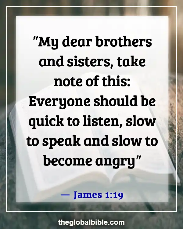 Bible Verses About Overthinking in Relationships (James 1:19)