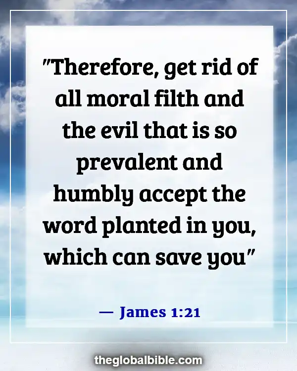 Fill Your Mind With Good Things Bible Verse (James 1:21)