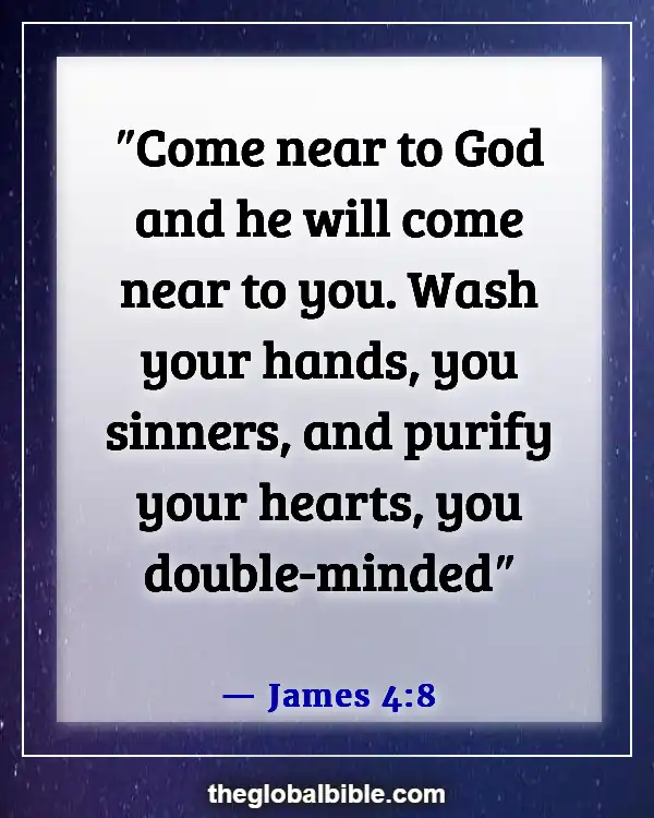 God Is Always Waiting for Us Bible Verse (James 4:8)