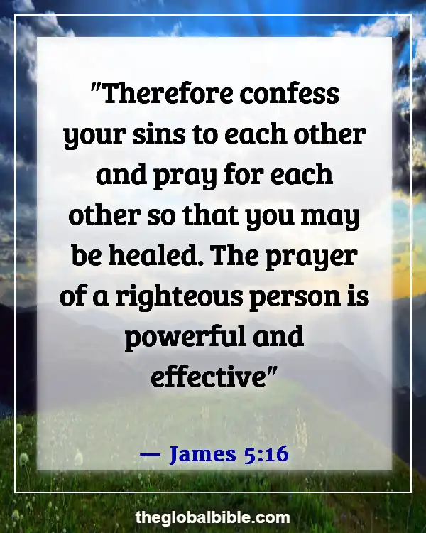 Bible Verses About Peace In The Presence Of God (James 5:16)