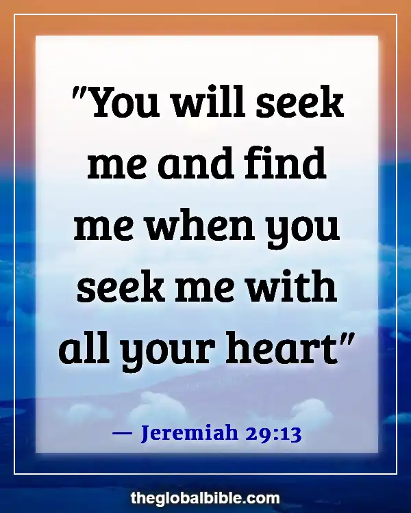 God Is Always Waiting for Us Bible Verse (Jeremiah 29:13)