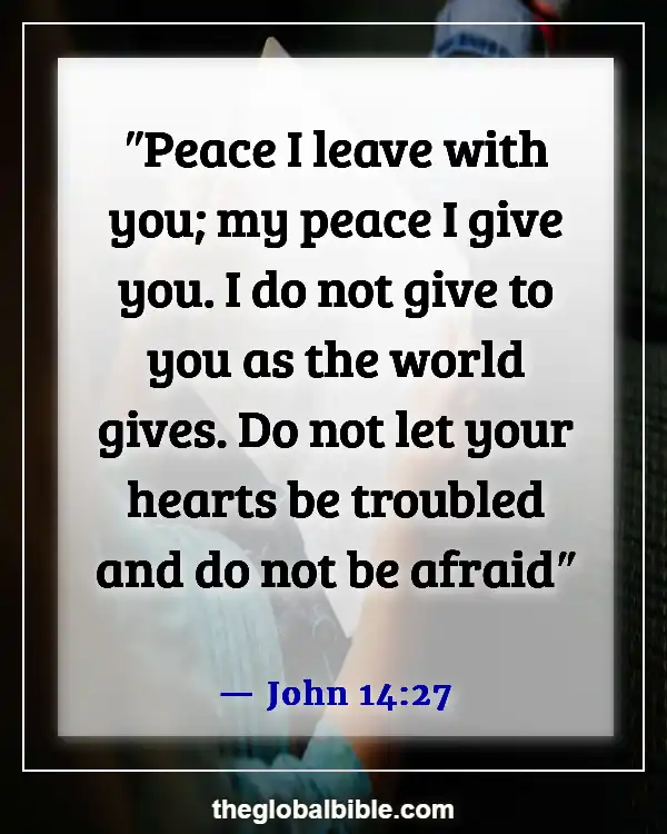 Bible Verses About Peace In The Presence Of God (John 14:27)