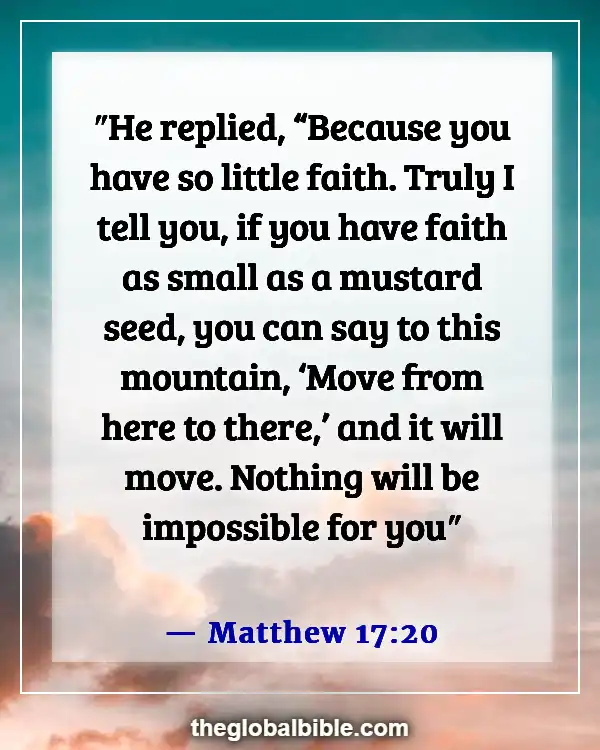 Bible Verses About Changing Your Mindset (Matthew 17:20)