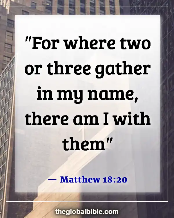 Bible Verse About Friendship Between Man and Woman (Matthew 18:20)