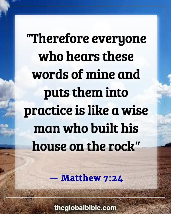 Bible Verses About Guarding Your Heart and Mind (Matthew 7:24)