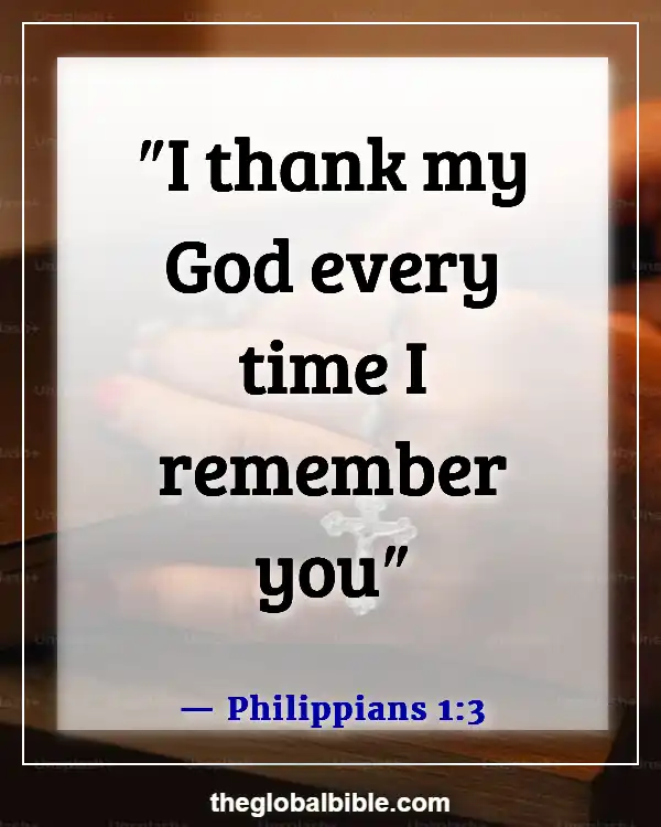 Bible Verses to Show Appreciation for a Pastor (Philippians 1:3)