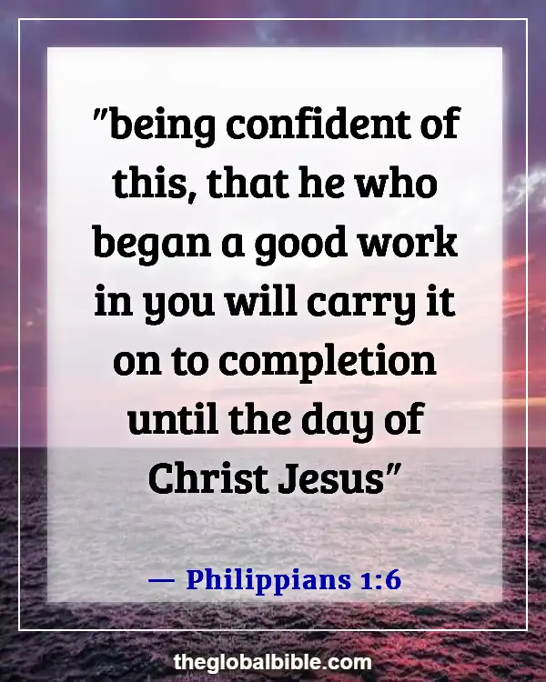 Bible Verses to Show Appreciation for a Pastor (Philippians 1:6)