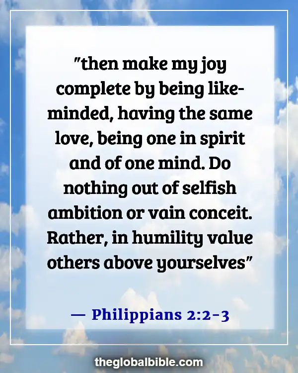 Bible Verses About Love Between a Man and a Woman (Philippians 2:2-3)