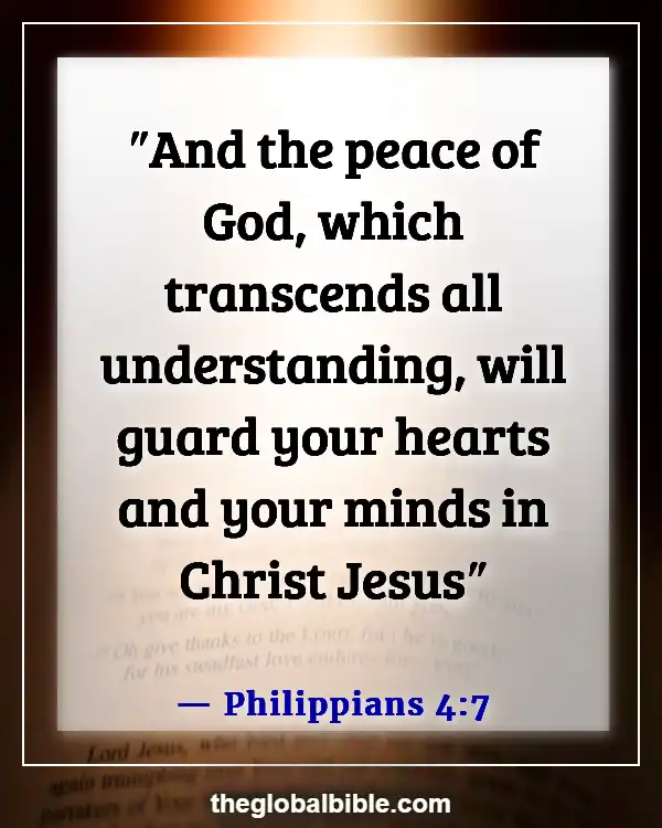 Bible Verses About Peace In The Presence Of God (Philippians 4:7)