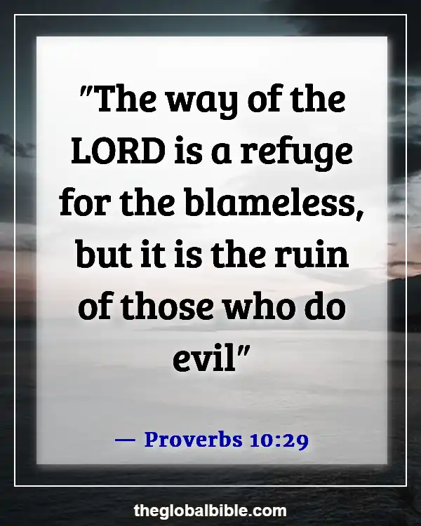 Bible Verses About the Wicked Being Punished and Crying (Proverbs 10:29)