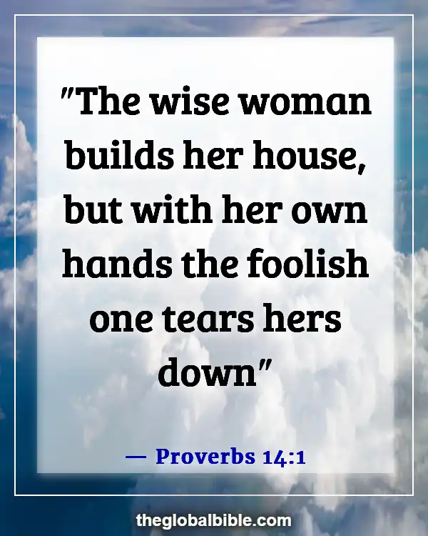 Bible Verses About Finding And Choosing A Good Woman (Proverbs 14:1)