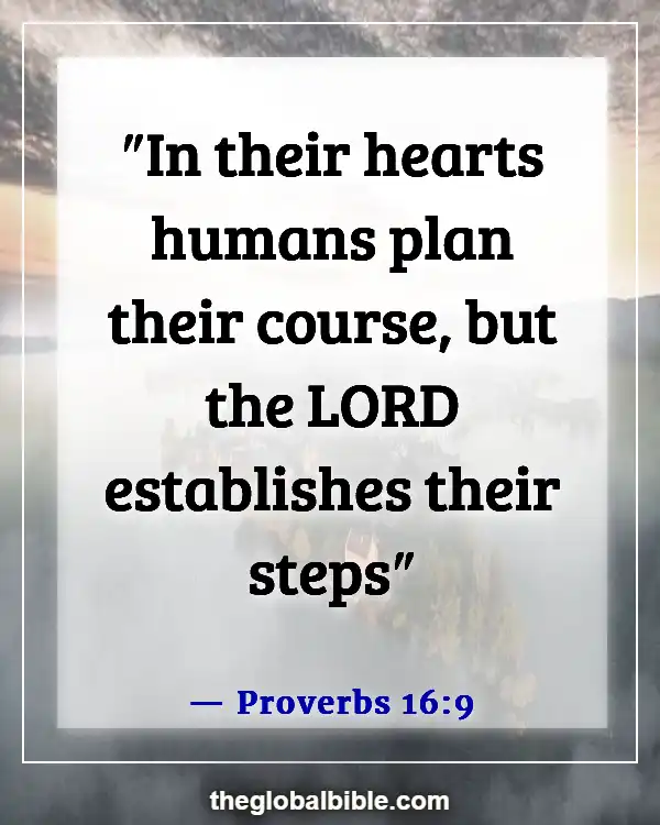 Bible Verses About God Leading Your Path (Proverbs 16:9)