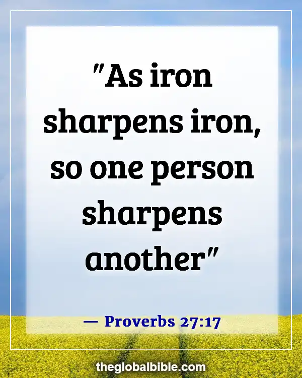 Bible Verses About Relationships and Friendships (Proverbs 27:17)