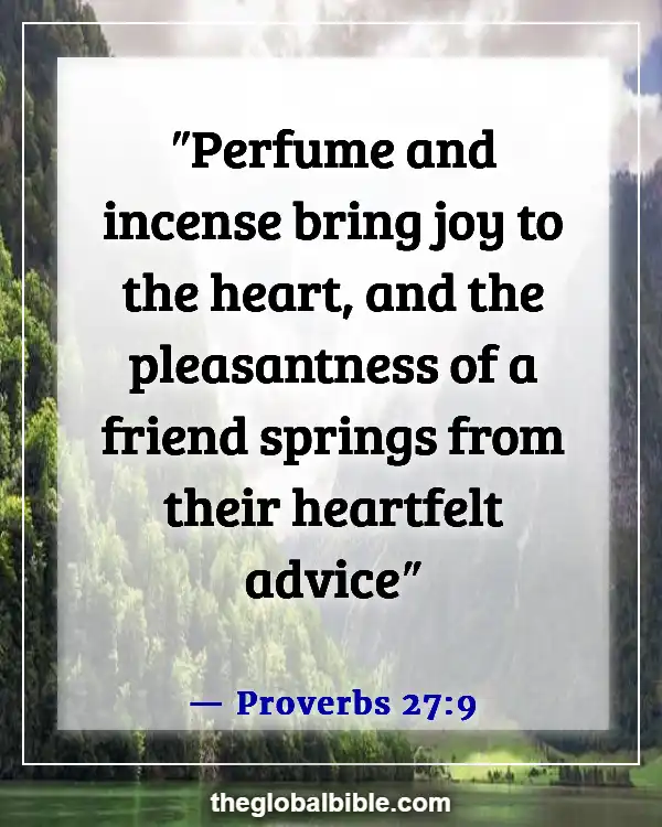 Bible Verse About Friendship Between Man and Woman (Proverbs 27:9)