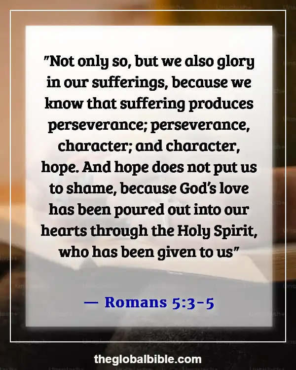 Bible Verses About Overcoming Struggles in Life (Romans 5:3-5)