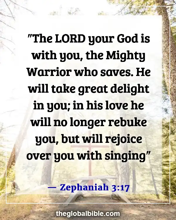 Bible Verse When God Is With You (Zephaniah 3:17)